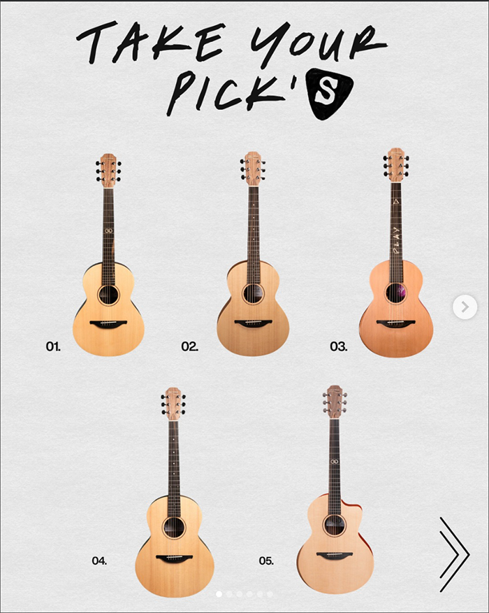 From different shapes to different sounds, there’s a Sheeran Guitar for every kind of player.